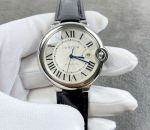 Ballon Bleu De Cartier 42mm Seagull 2824 Movement 316L Steel Crocodile Leather Strap aaa cartier writing instruments Watch